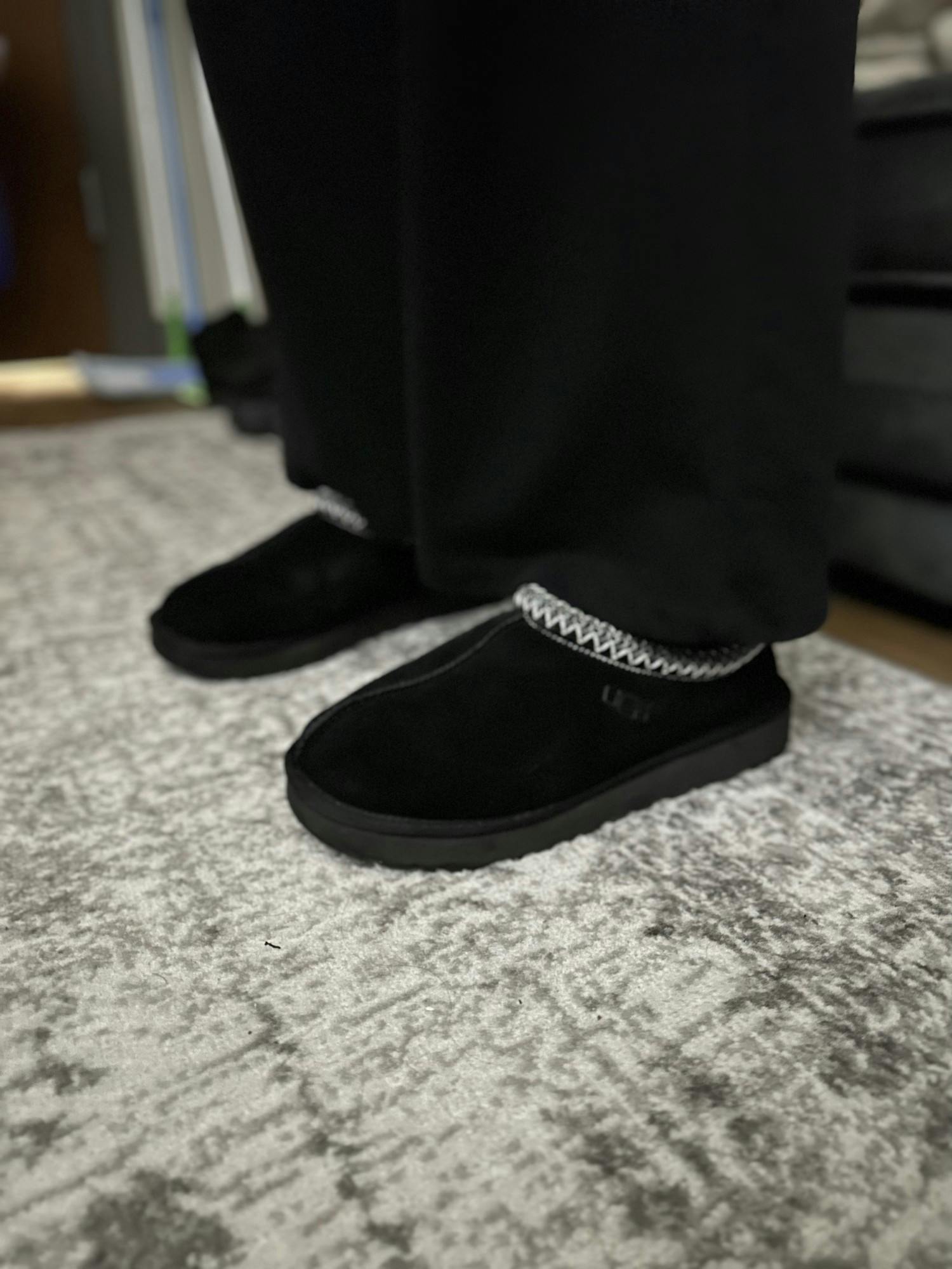 First Year SLAM major Kendra Dawson shows off her Ugg Tasmans.