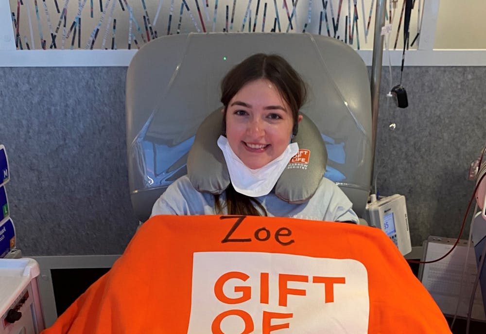 Miami University senior Zoe Kelley traveled to Florida to donate stem cells through the Gift of Life Marrow Registry.