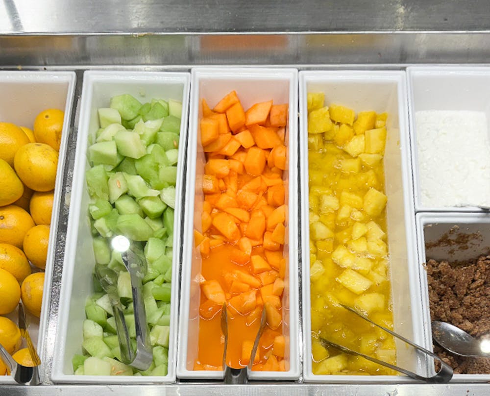 <p>The fruit selection at dining halls ﻿stops short of variety, offering only melons.</p>