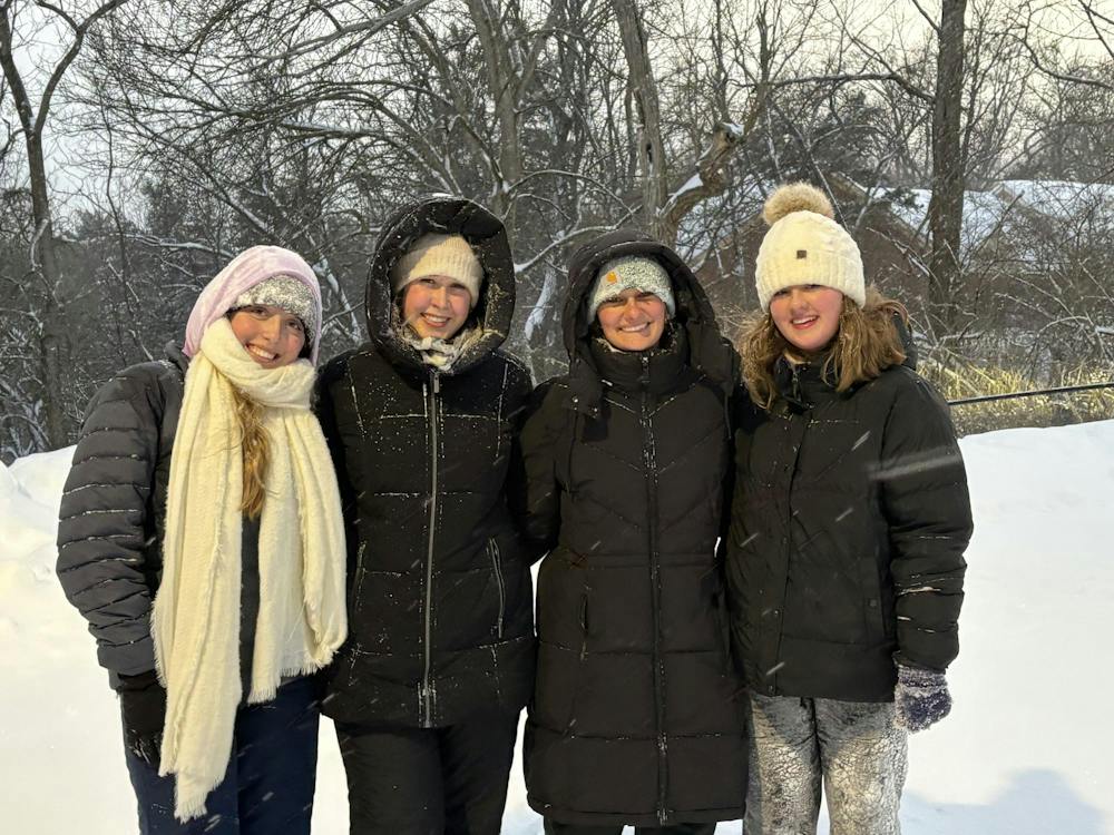 (From left to right) Jada Rogers, Emily Harris, Makayla Krazl and Grace Simpson at Peffer Park. Photo provided by Jada Rogers