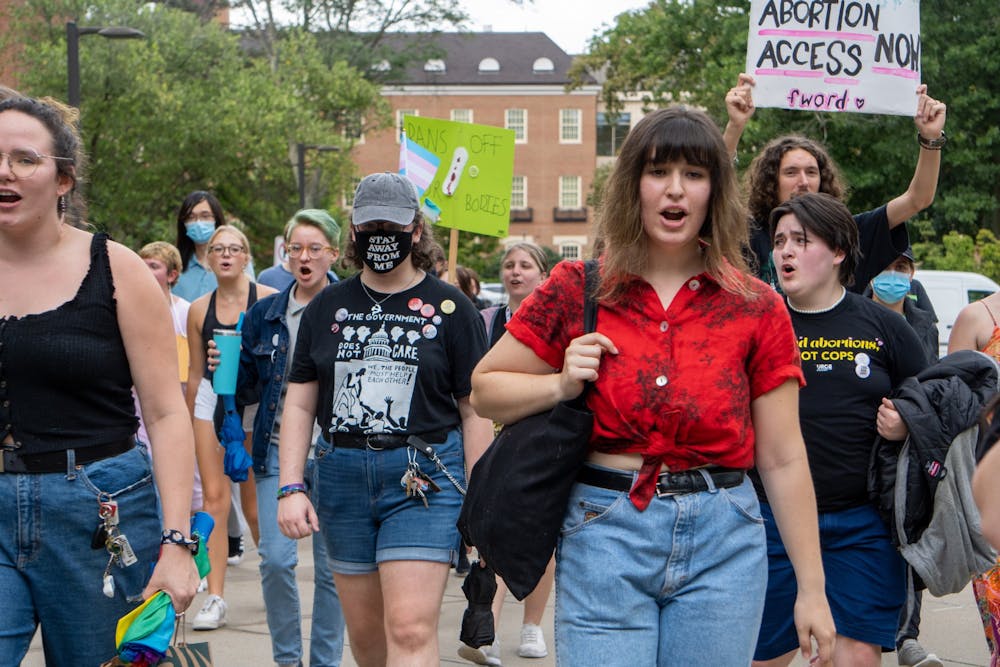 <p>Abortion access is a national policy issue that is important to voters, especially some Miami University students. </p>