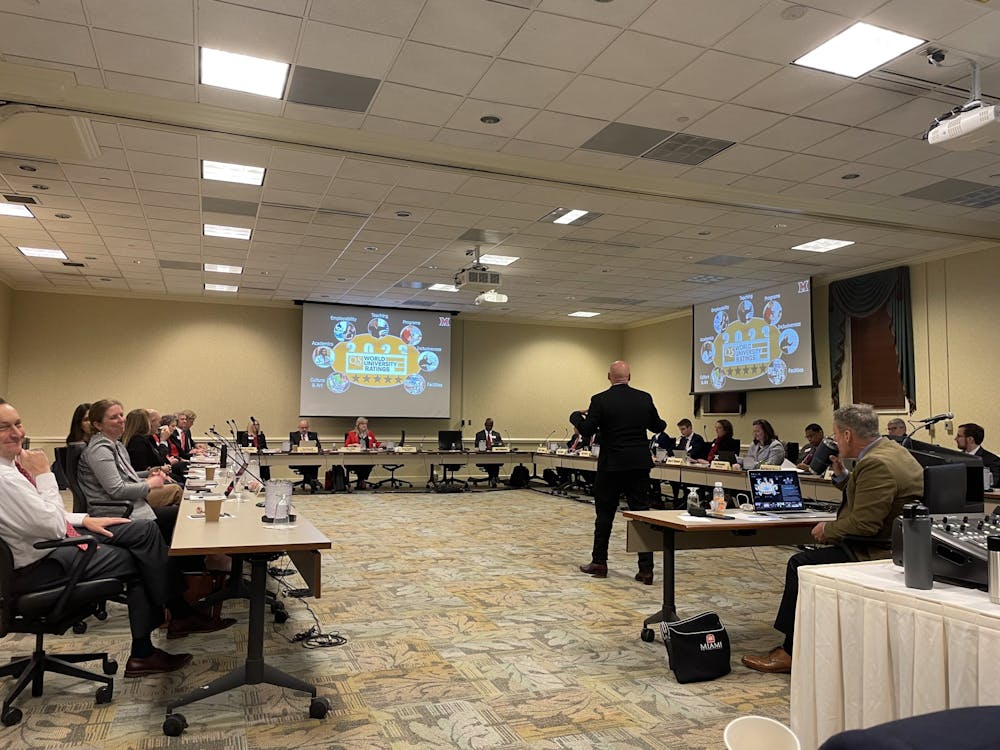 Miami’s Board of Trustees went over tenure, mental health and the faculty union at the March 3 meeting.