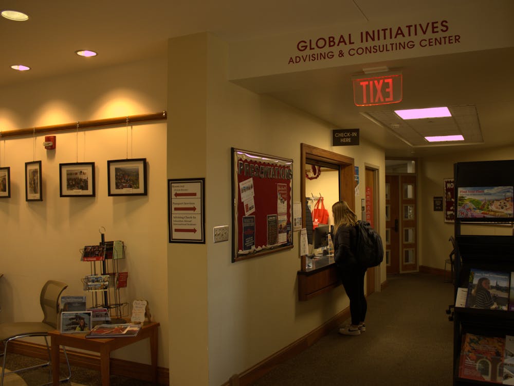 Study abroad students are regulars in MacMillan Hall.