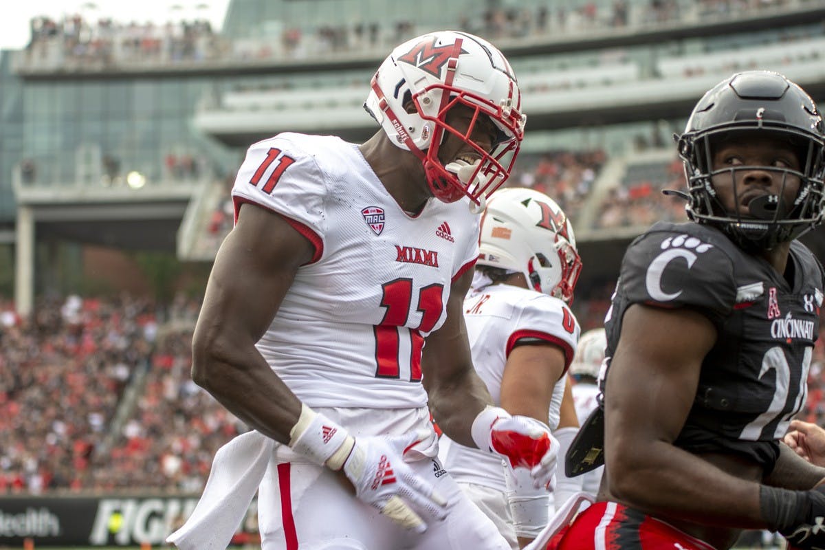 Dominique Robinson was selected in the fifth round of the NFL Draft by the Chicago Bears on Saturday.