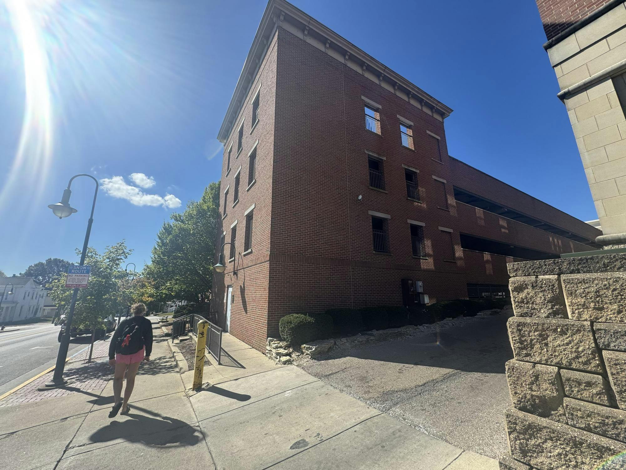 The city chose the parking garage Uptown because it’s city-owned property, visible to the public and at a substantial height.