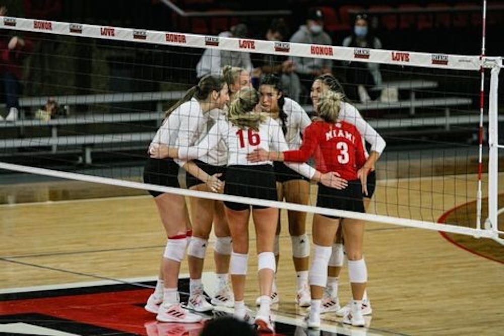 Miami volleyball has three games remaining in its 2023 season.