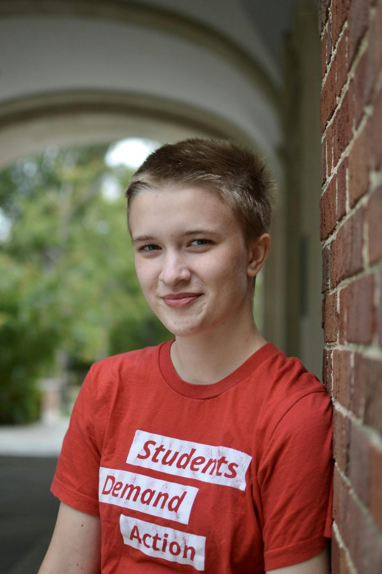 Peren Tiemann has been active in the activist group Students Demand Action for over four years. Now, as a first-year at Miami University, they are still active in the effort to end gun violence in the U.S., and hope to start a Students Demand Action group at Miami.
