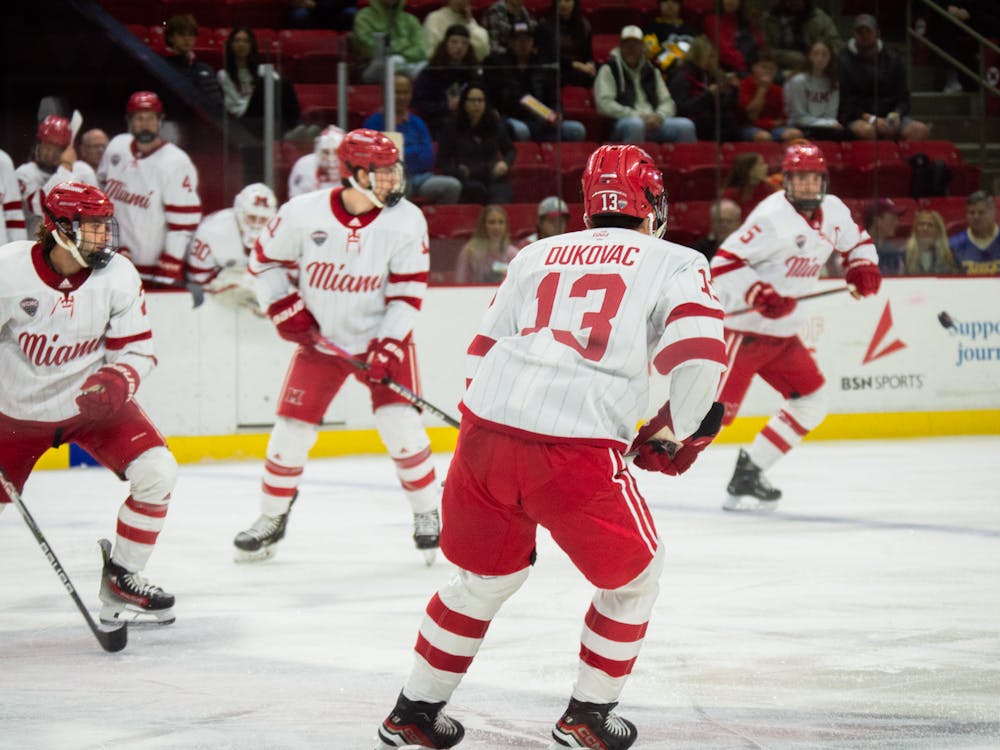 Miami hockey is trying to bounce back from a four-game losing streak in a series against North Dakota