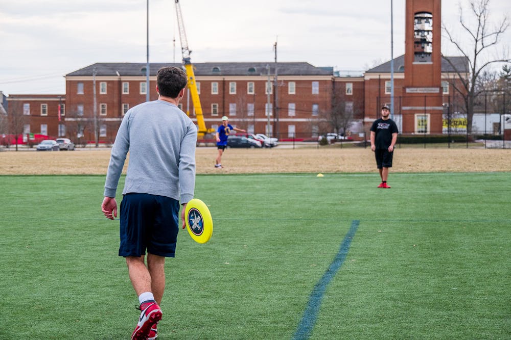 Cook Field becomes filled with students when the spring semester starts warming up.