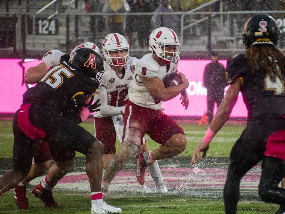 Junior running back Rashad Amos accounted for more than 70% of Miami's total yards on Saturday.