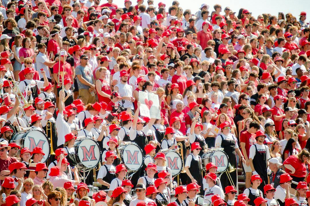Fans cheer at the Battle of the Bell game on Sept. 14, 2024.