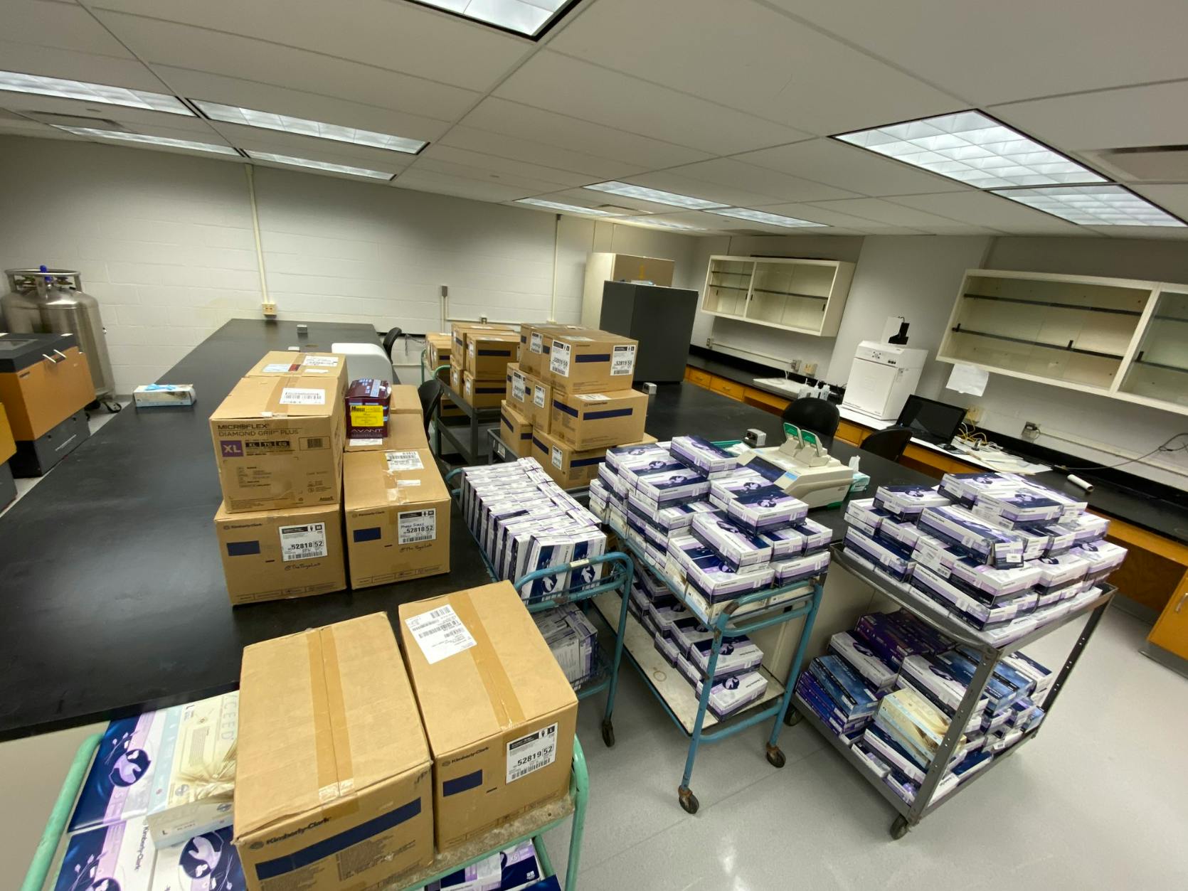 The Miami University Chemistry Department is donating gloves and masks to surrounding medical facilities to help with the increased need for medical supplies during the novel coronavirus pandemic. 