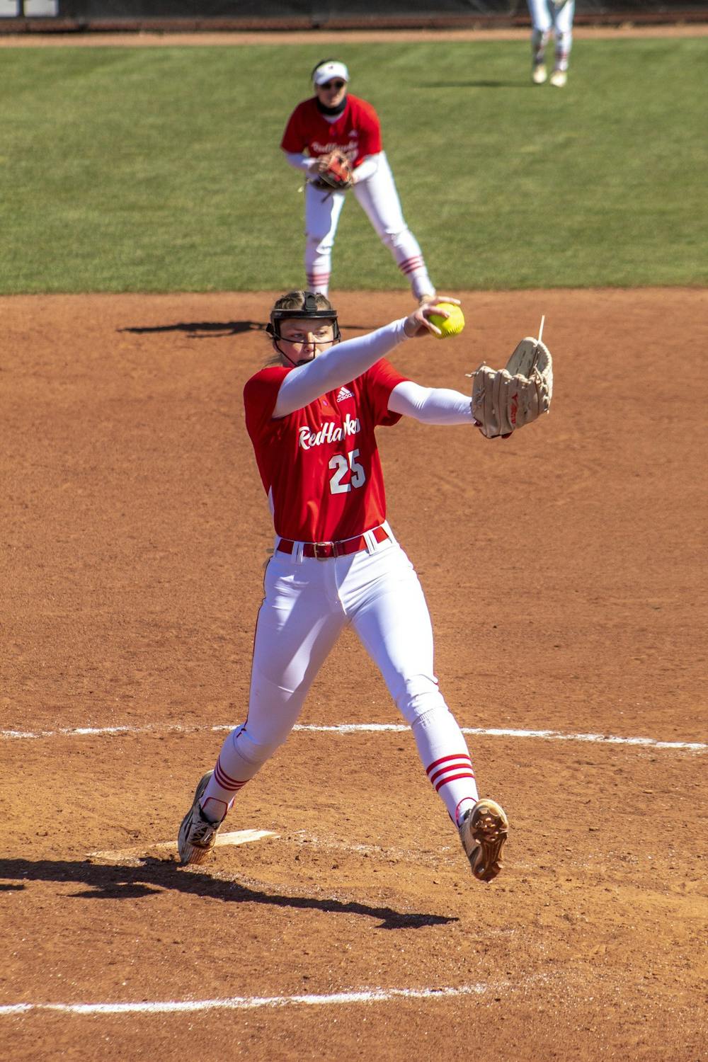 Junior pitcher Taylor Turner winds up for a pitch during a game last spring