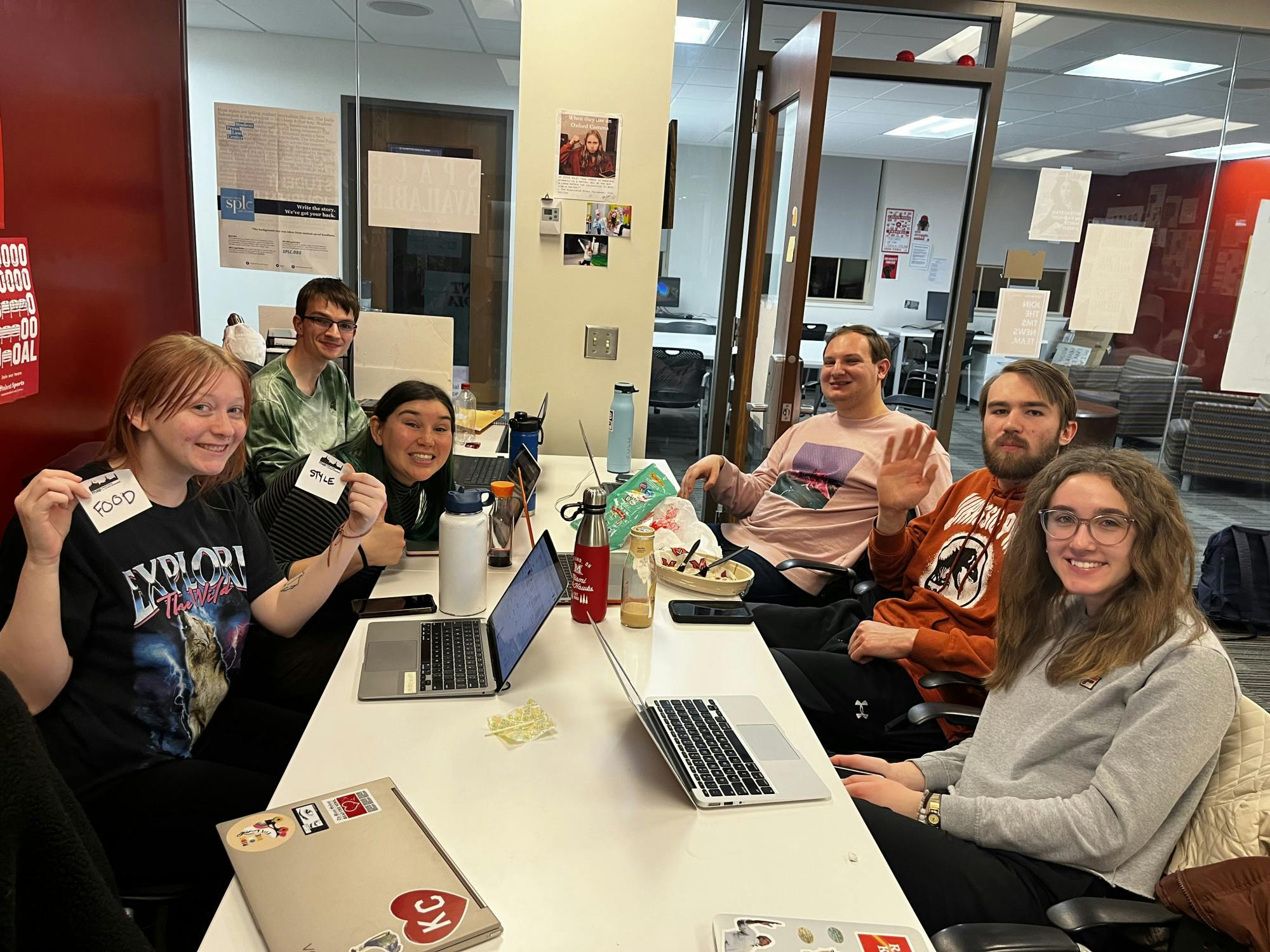 Lexi Whitehead, Sean Scott, Maggie Peña, Reece Hollowell, Luke Macy, Alice Momany.