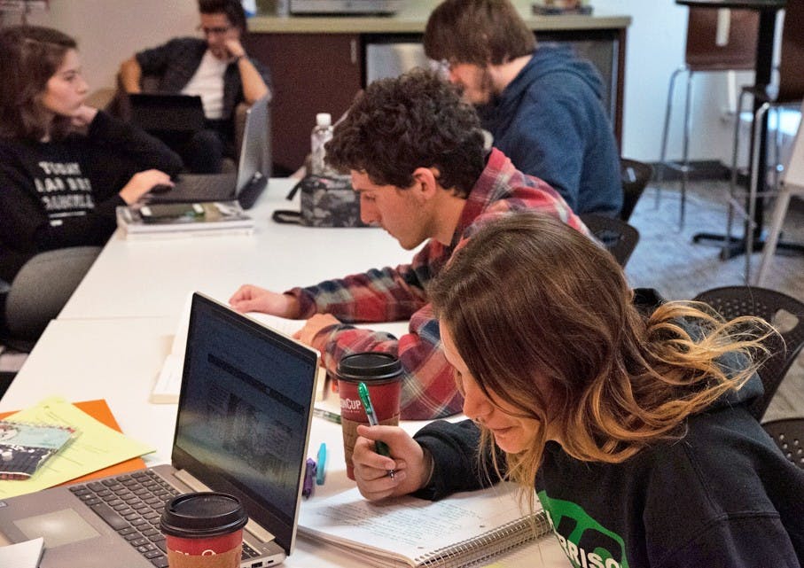 The Commuter Center provides a space for students to study and hang out.