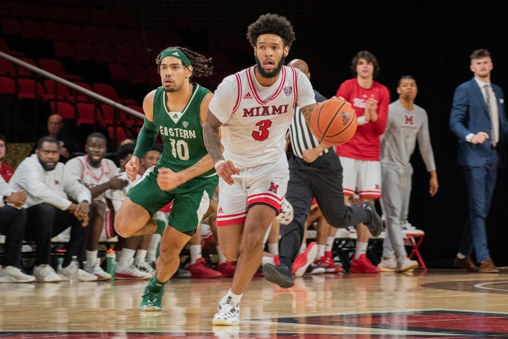 <p>Dae Dae Grant and the RedHawks will start next season with a new head coach after Jack Owens and Miami agreed to part ways on March 23</p>