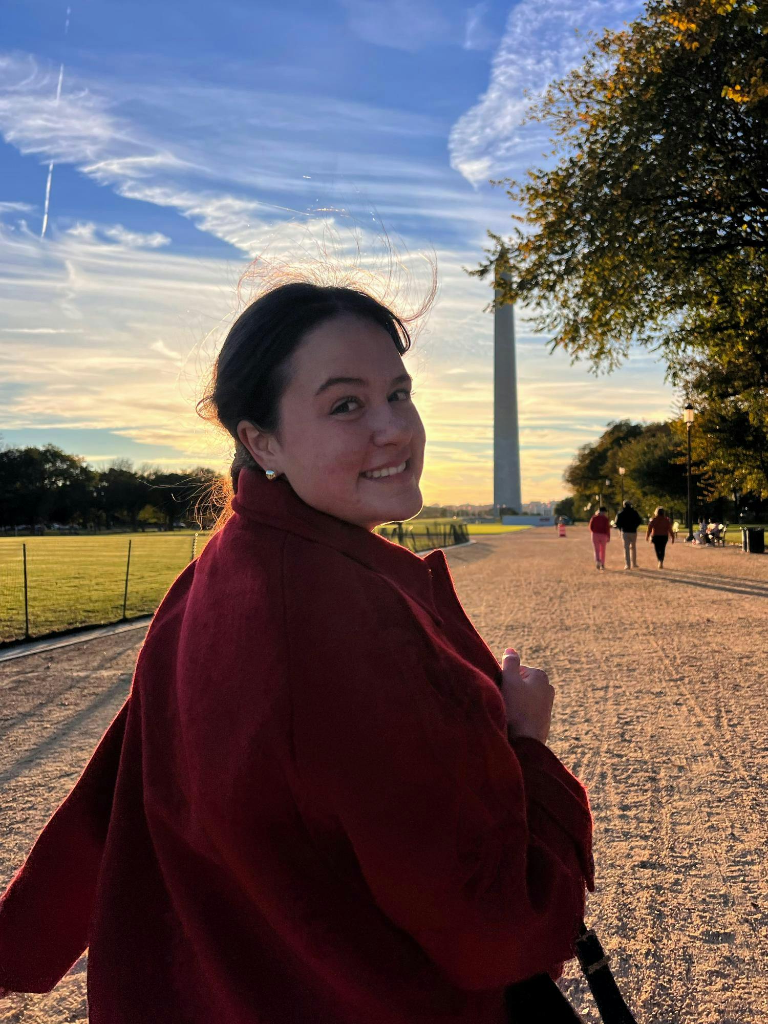 Anna Reier, managing editor, on a trip to Washington, D.C., with other editors at The Miami Student. Photo provided by Anna Reier
