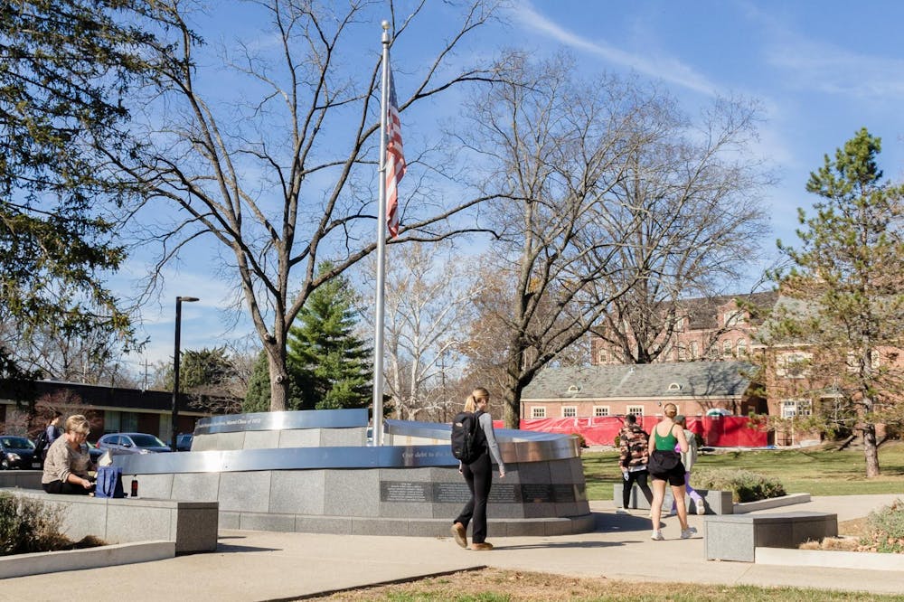 Designed by university architect emeritus Robert Keller, the Tribute acknowledges nearly 8,000 alumni who have served and 279 killed in action or missing in action.