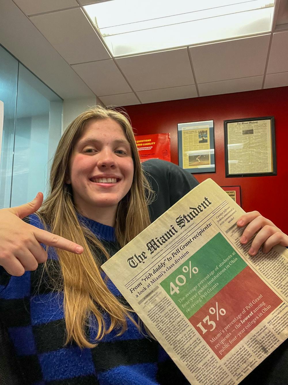 <p>Managing Editor Abby Bammerlin started working at The Miami Student her first day on campus. And now that she&#x27;s transitioning out of leadership, she couldn&#x27;t be more grateful.</p>
