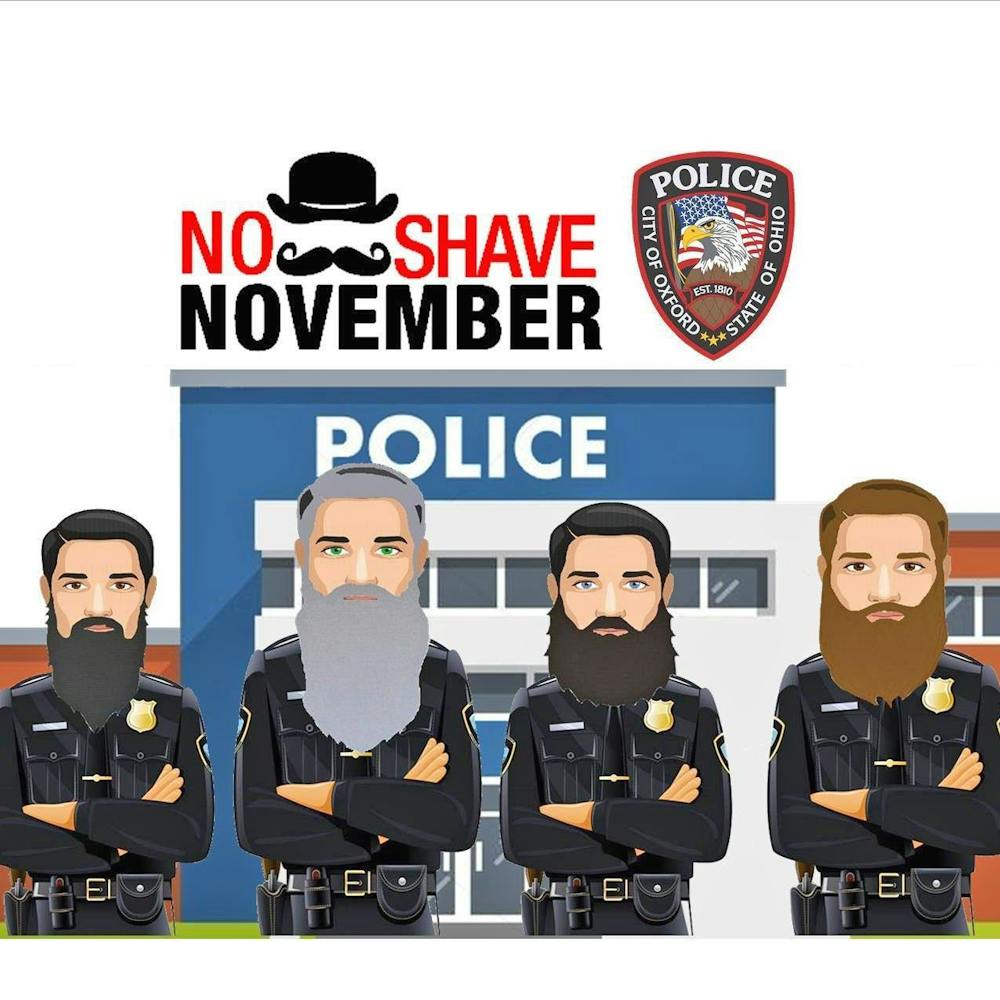 For No-Shave November this year, OPD raised funds and grew facial hair. 