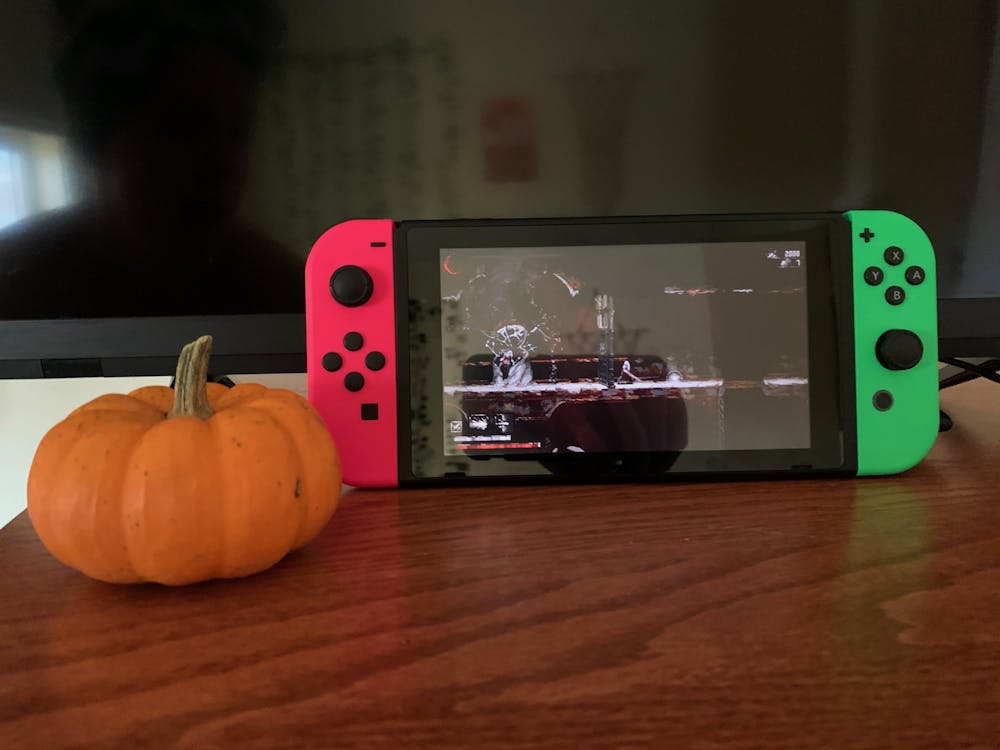 Staff Writer Abbey Elizondo plays "Moonscars" on her Nintendo Switch, an experience she found challenging for many reasons