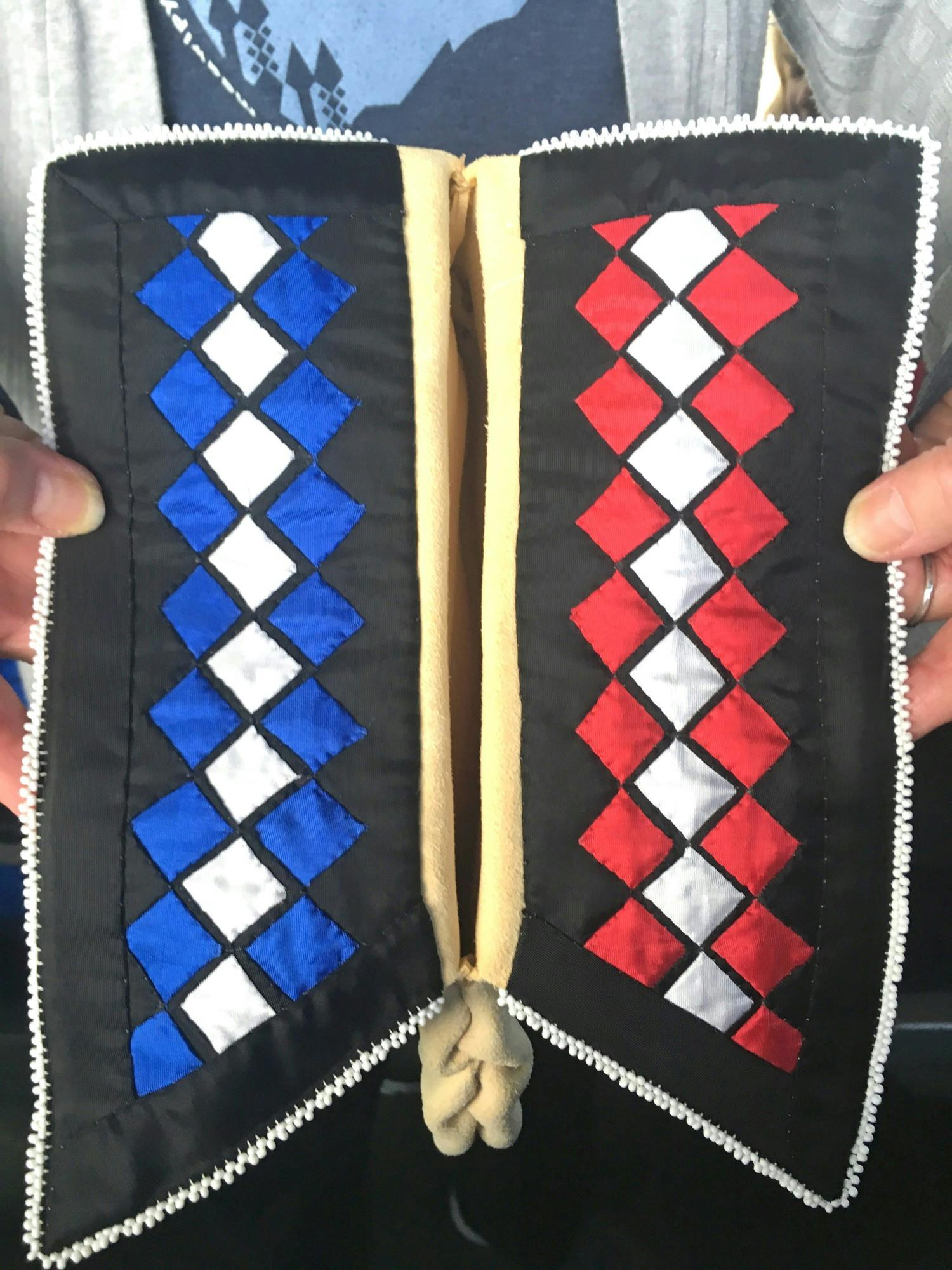 Ribbonwork, shown here on a moccasin, is an art form the Miami Tribe is bringing back into practice more and more. 