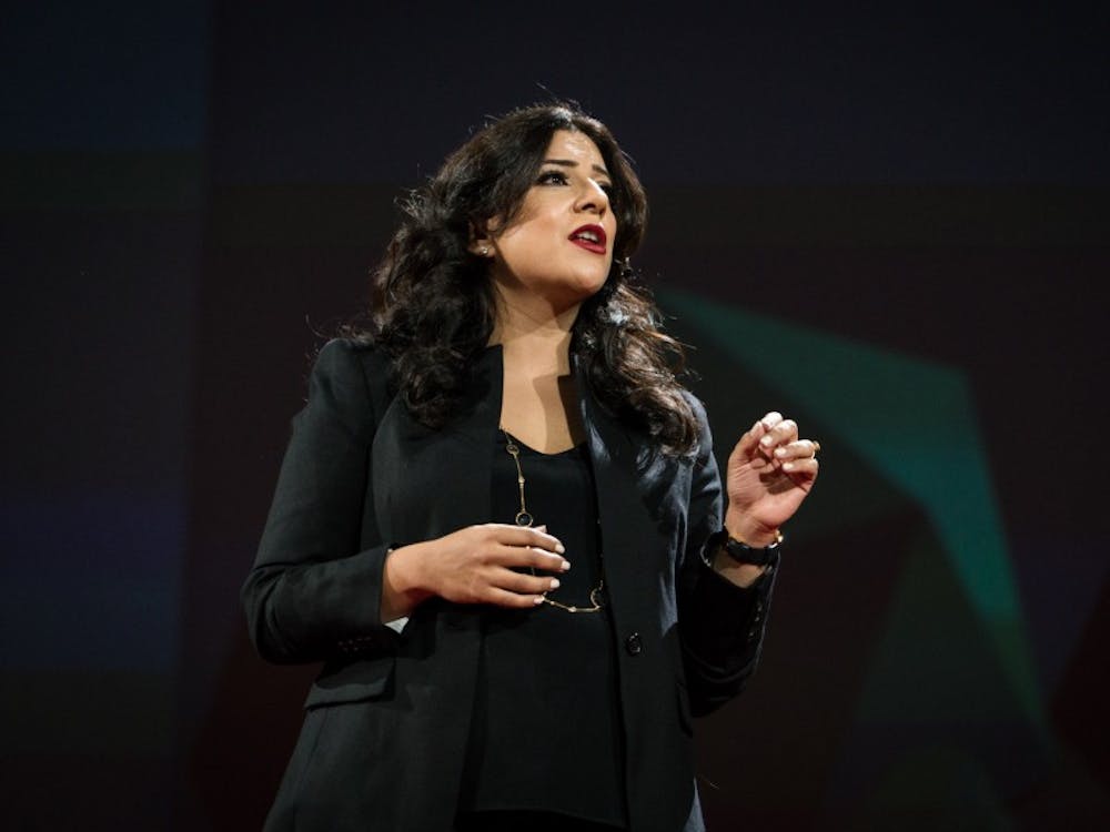 Reshma Saujani speaks at TED2016 - Dream, February 15-19, 2016, Vancouver Convention Center, Vancouver, Canada. Photo: Bret Hartman / TED