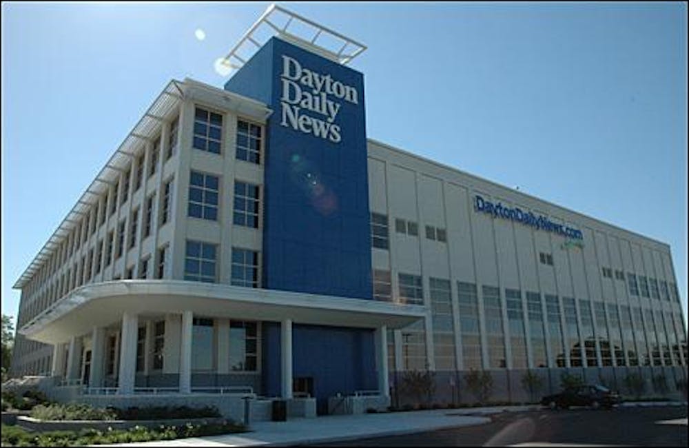 The former Dayton Daily News building, which opened in April 2007. Photo provided by Wikimedia Commons.