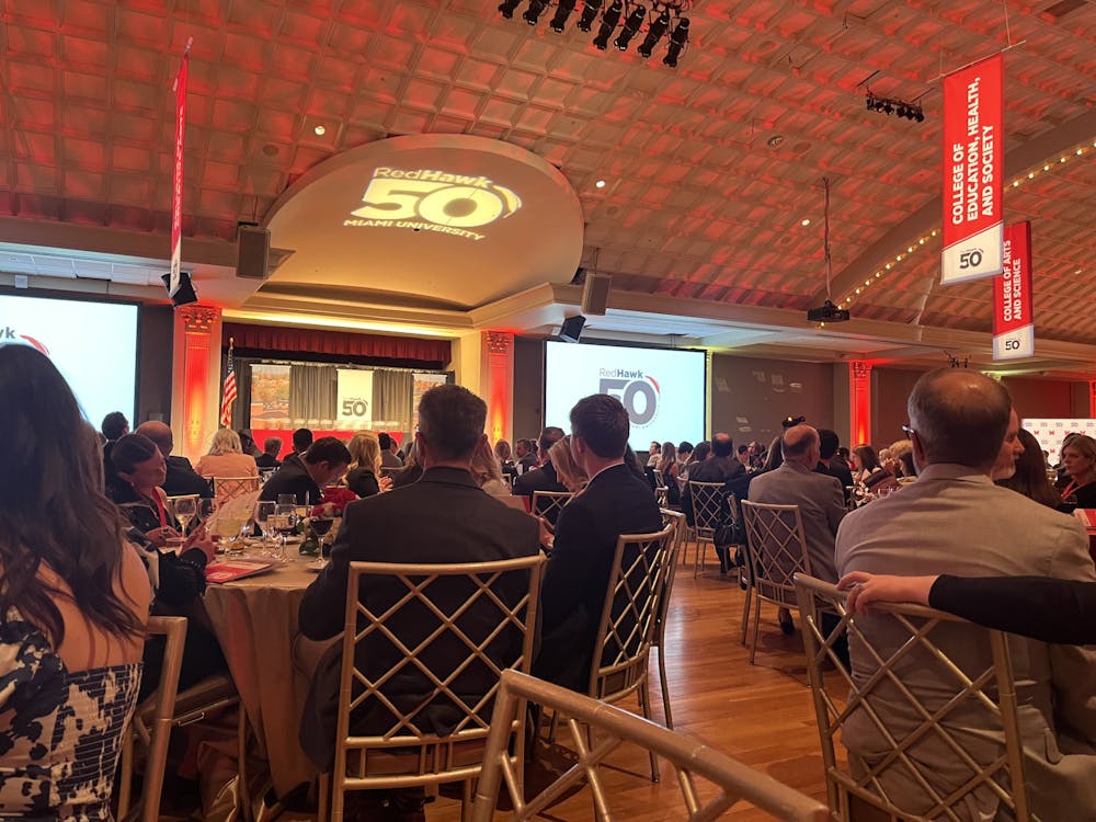 Miami’s RedHawk50 Gala celebrated Miami's top 50 companies started by alumni.