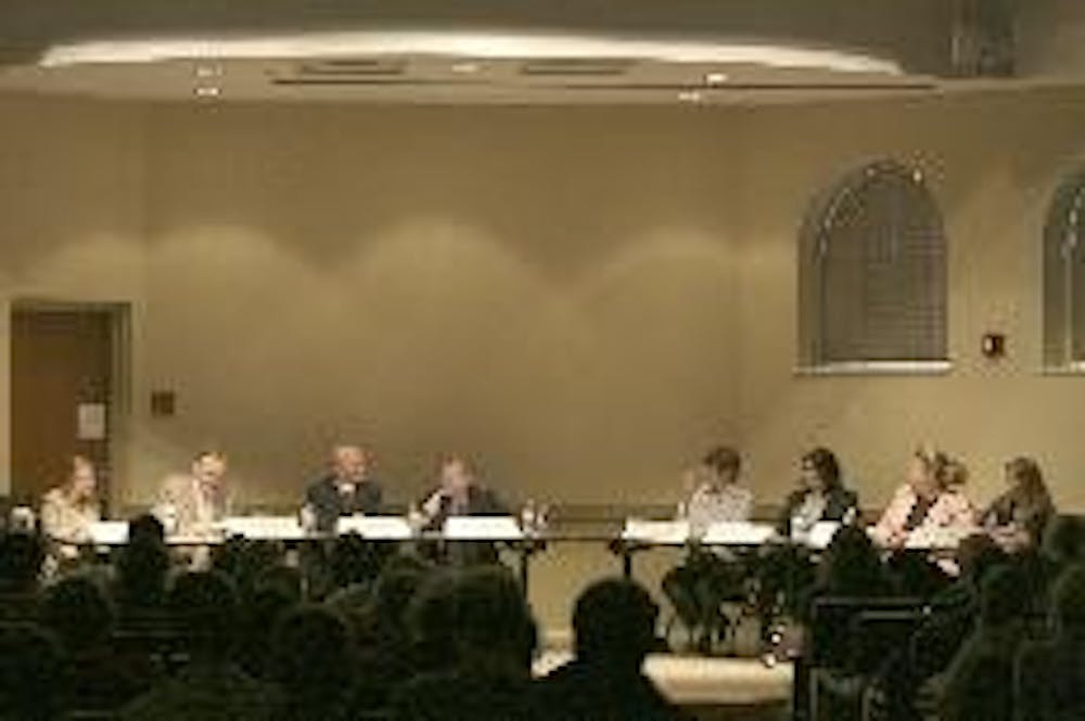 A panel featuring viewpoints from opposing sides of the NCLB debate, met Wednesday night in 322 McGuffey Hall to discuss the validity of the act.