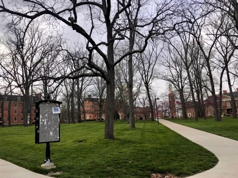 Since students have left Oxford due to threats of the novel coronavirus, Miami University&#x27;s campus has been extremely quiet. 