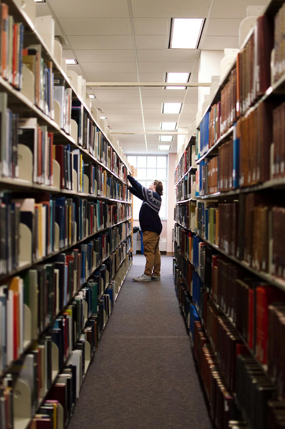 While the library is frequently full of students studying or doing homework, it is rare to find one browsing through the book aisles.