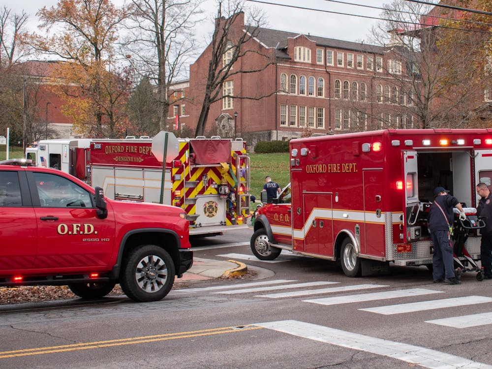 On Nov. 14 a pedestrian was hit by a jeep near Miami University.