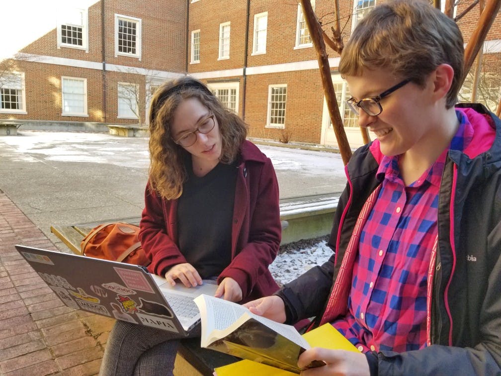 The university is considering filling in the Bachelor courtyard, to the dismay of some English majors. 