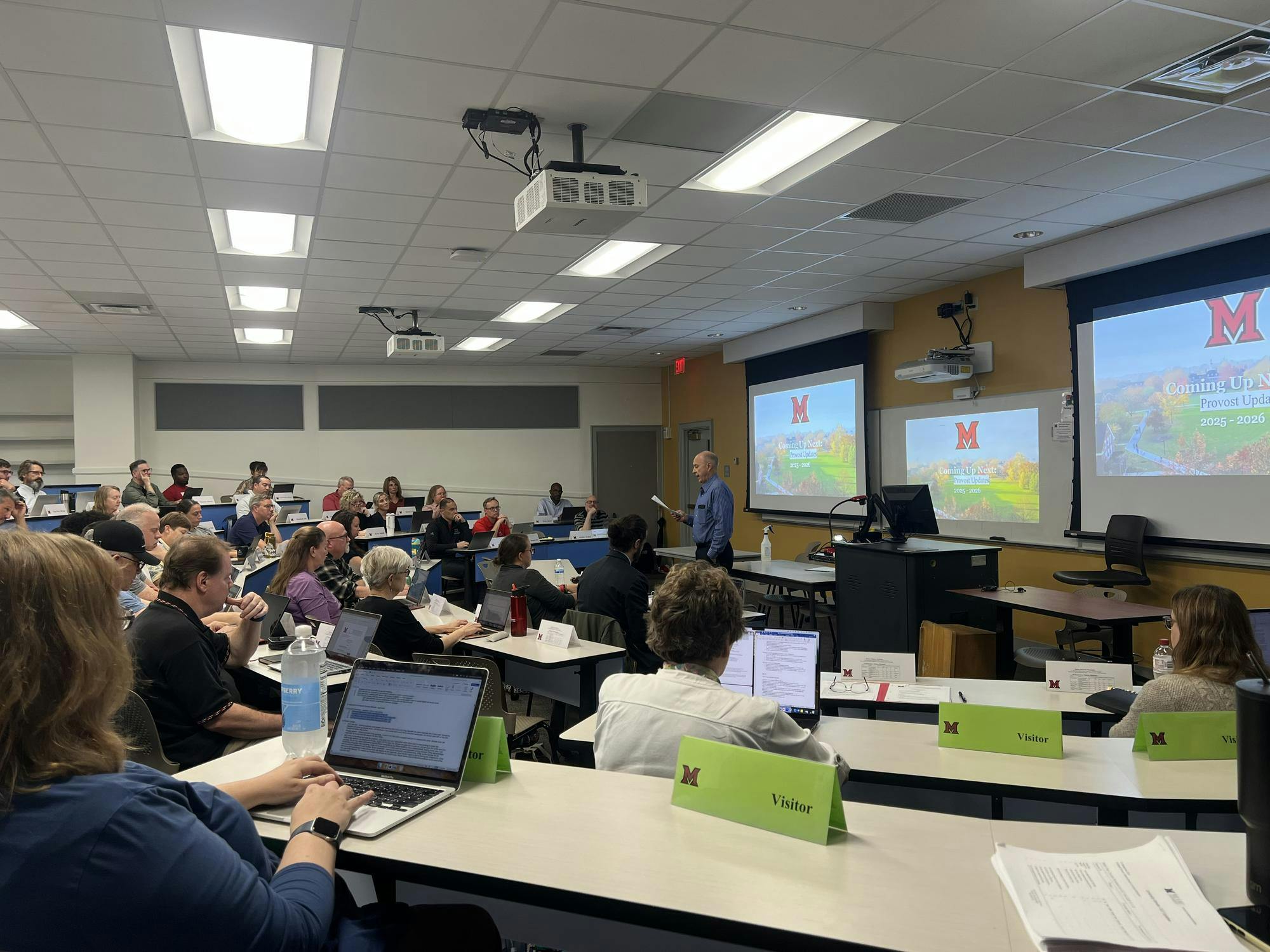 Provost Chris Makaroff gave a brief update.