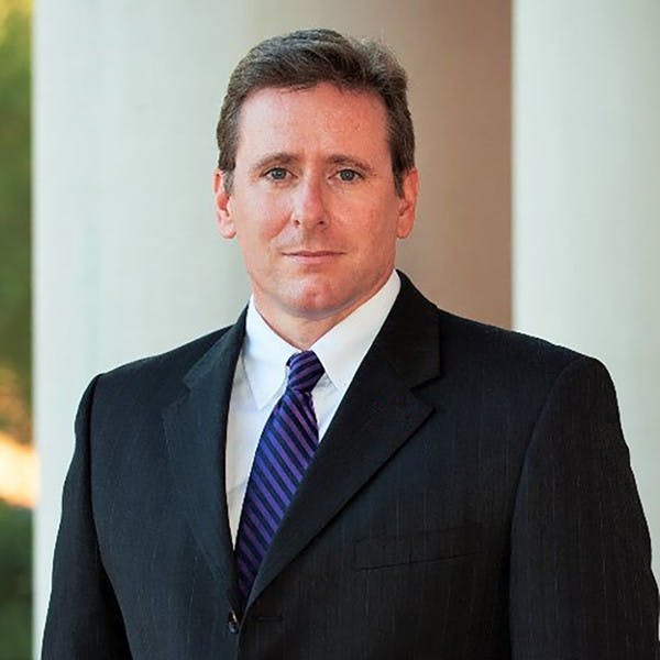 Jason Osborne attended an information session as he tries for the position of provost at University of Baltimore.