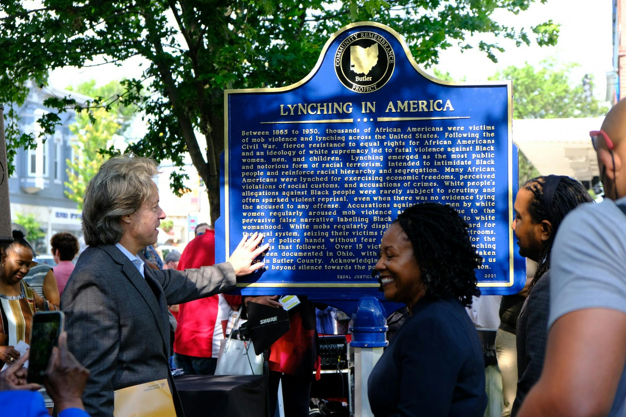 Miami University held the tenth National Civil Rights Conference and unveiled a marker honoring two Black men who were lynched in Oxford.