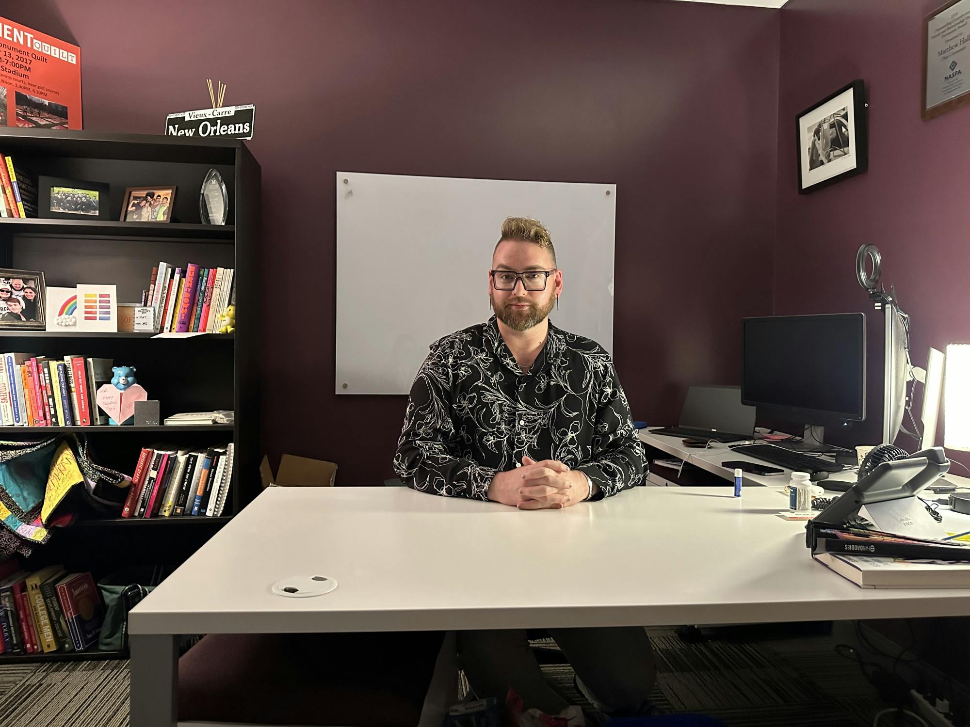 Hall hopes to collaborate with LGBTQ+ students inside and outside of the university.