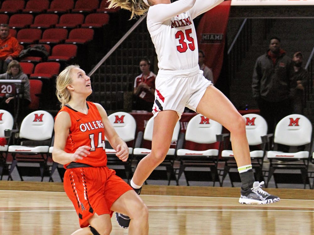Redshirt senior forward Abbey Hoff has scored 11 points in each of her last two games.