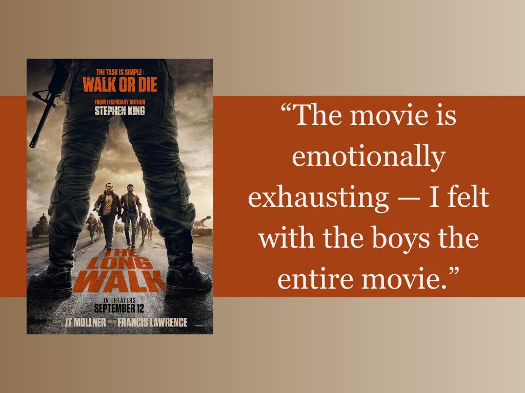 Stephen King's "The Long" walk film differs from the original book.