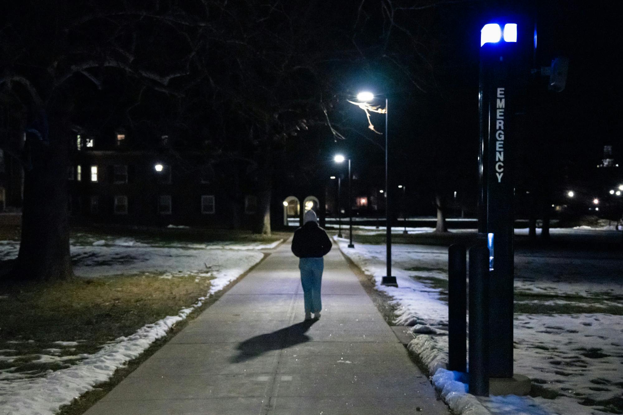 Miami University provides more than 20 blue light emergency kiosks throughout campus for students to reach MUPD in the case of a crisis.
