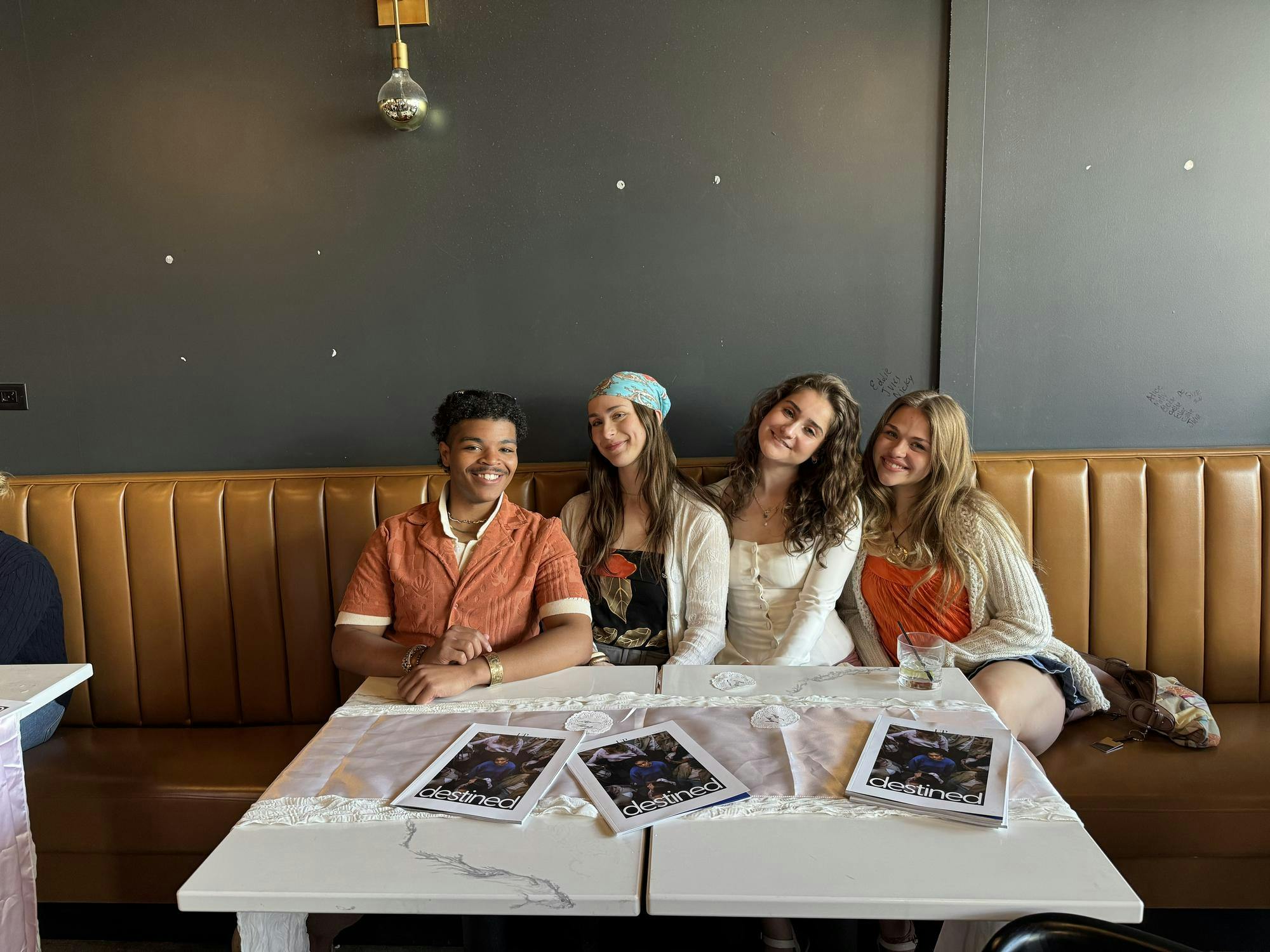 Kiser and friends celebrate the most recent edition of UP Magazine’s last printed issue on fashion and lifestyle.