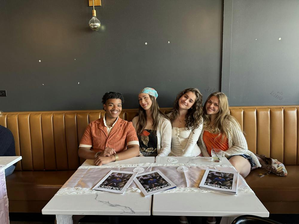 Kiser and friends celebrate the most recent edition of UP Magazine’s last printed issue on fashion and lifestyle.