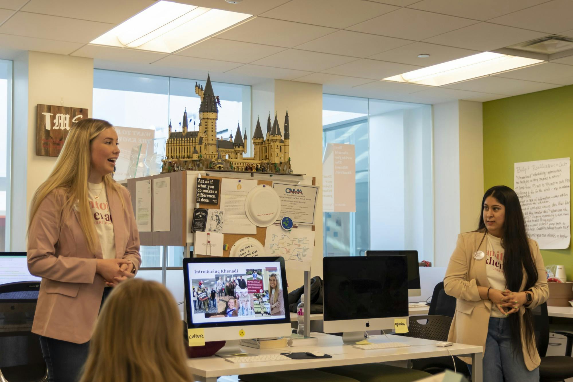 Amitoj Kaur (right) and her running mate Khenadi Grubb (left) won the election for Student Body President and Vice President with more than 65% of the vote.