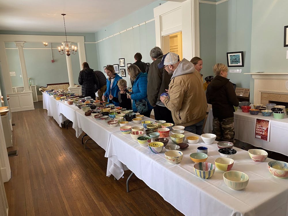 The Oxford Community Arts Center held the twentieth annual Oxford Empty Bowls event, a hunger relief fundraiser, on Nov. 12.