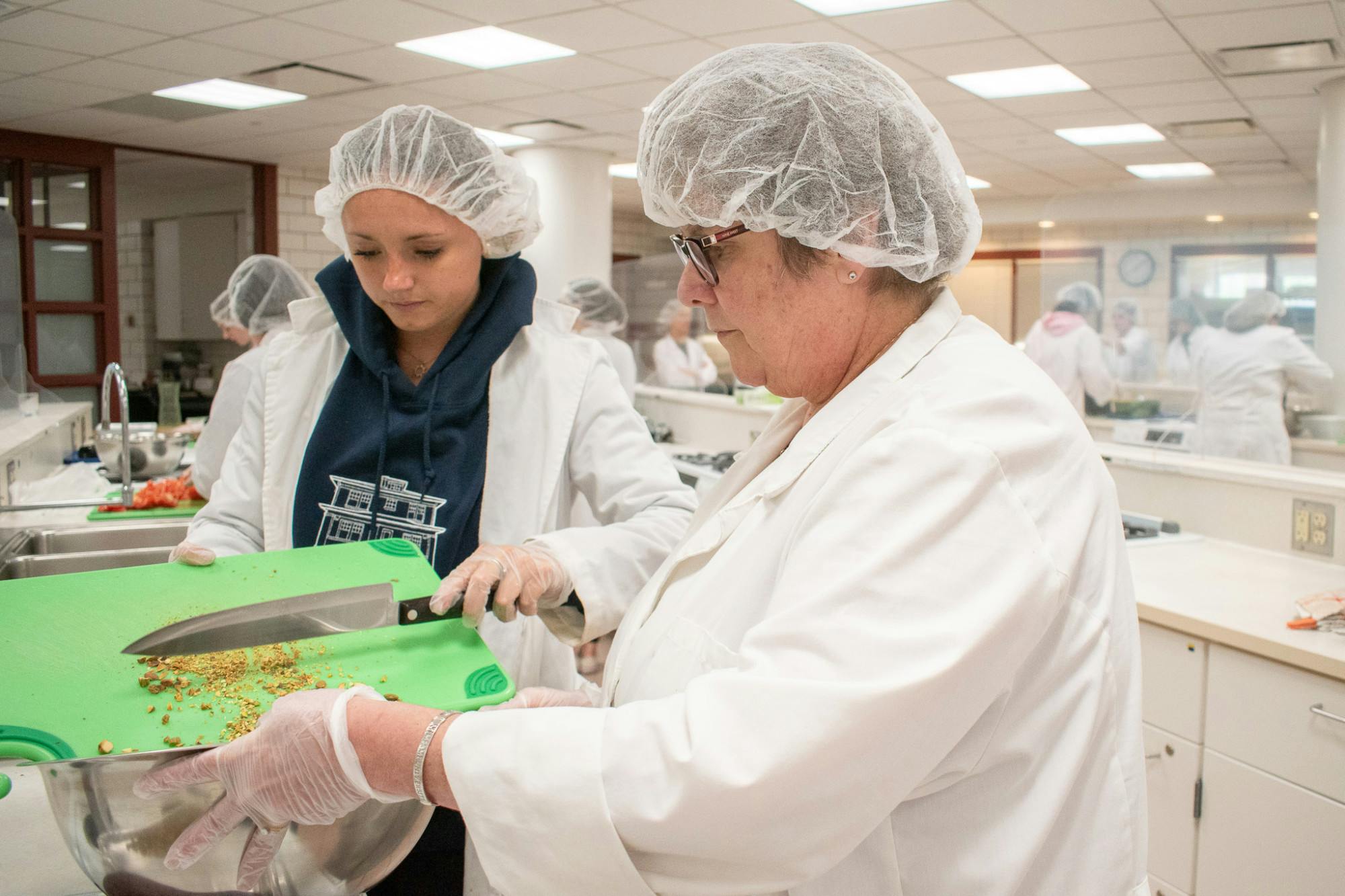 Students go out into the real world and apply what they’ve learned in their nutrition classes to one of the programs Parkinson runs.