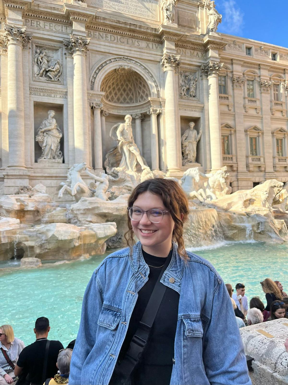 Rowell poses in her new closet staple.