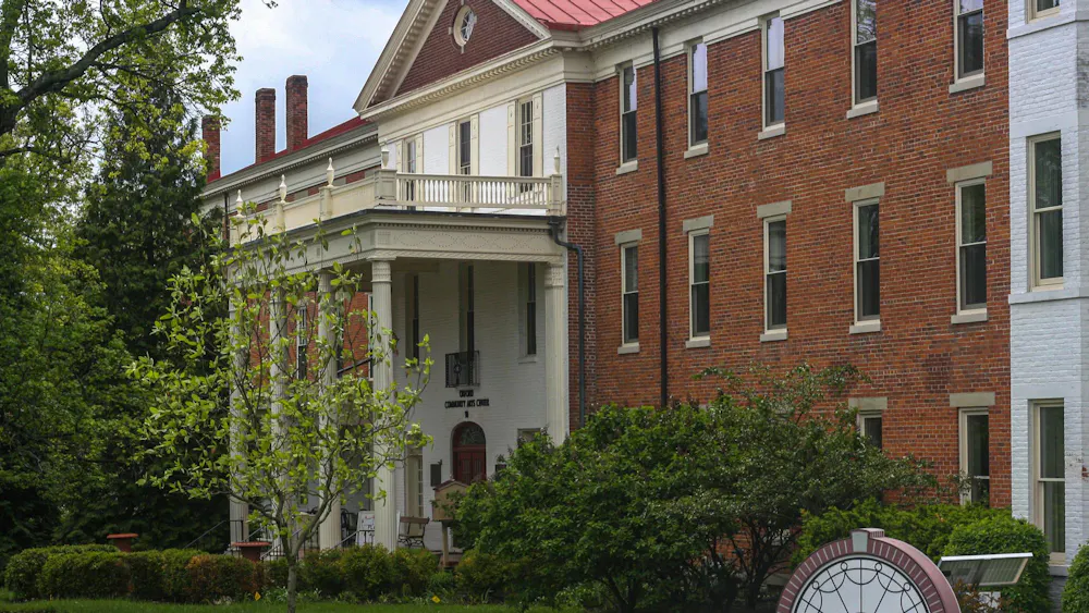 Oxford Community Arts center building on South College Avenue, previously the Oxford Female Institute.