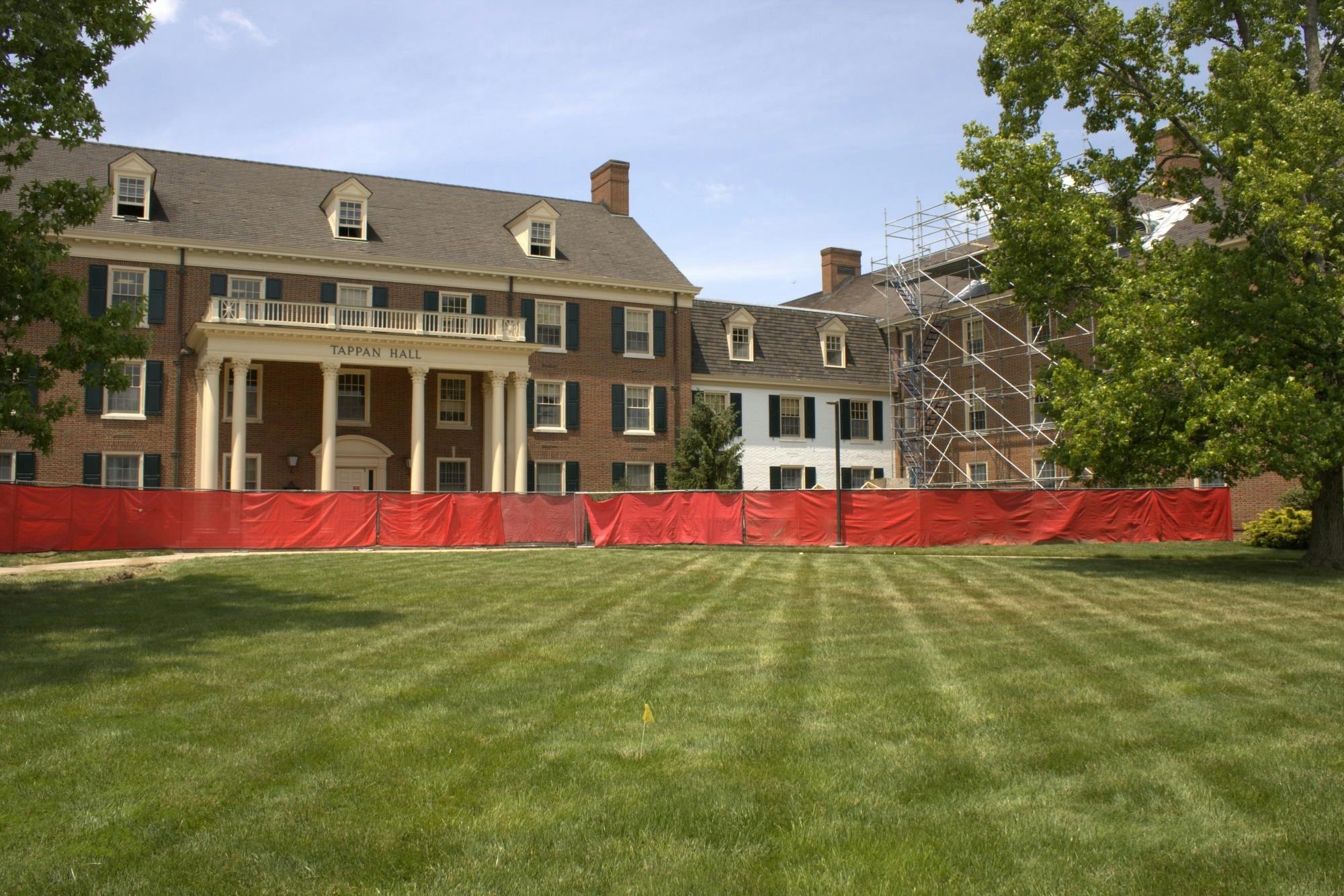 This summer, new air systems are being installed in Tappan Hall, which is part of a multi-year project to address air quality issues within residential halls on south quad.