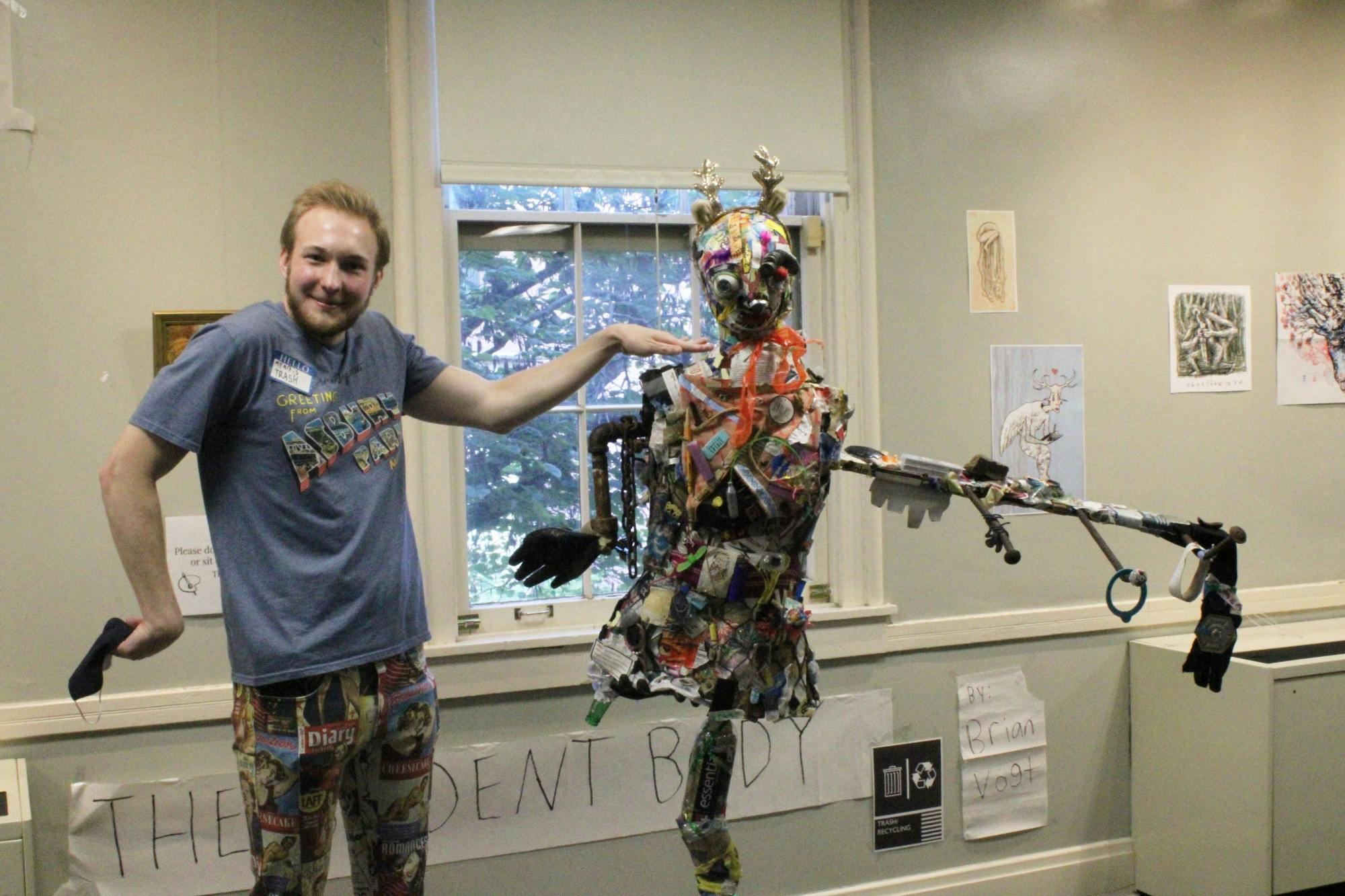 Vogt&#x27;s sculpture &quot;The Student Body&quot; took almost two years to complete. 